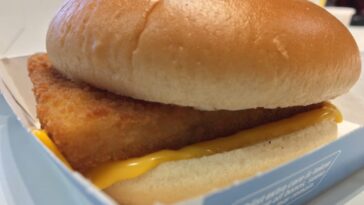 How much is a fish burger at Mcdonalds?