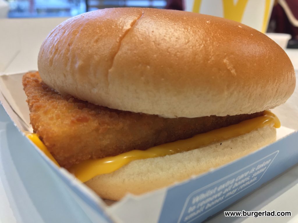 How much is a fish burger at Mcdonalds?