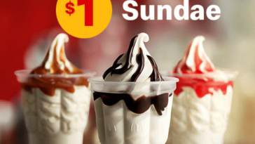 How much is a sundae Mcdonalds?
