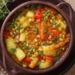 How much protein is in homemade vegetable soup?