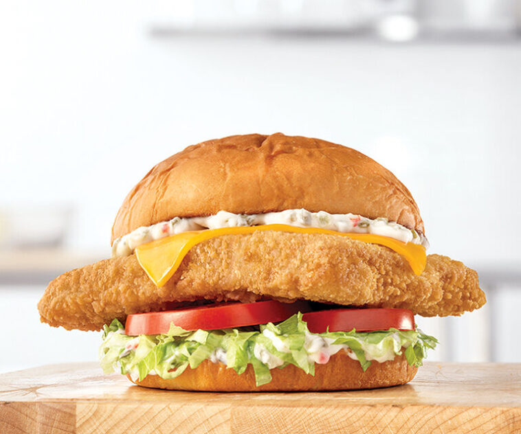 How much sodium is in Arby's fish sandwich?