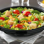 How much sodium is in a Dominos salad?