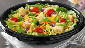 How much sodium is in a Dominos salad?