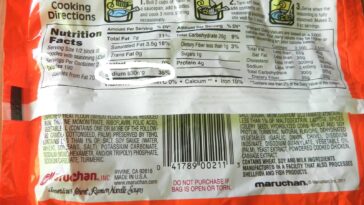 How much sodium is in a maruchan?