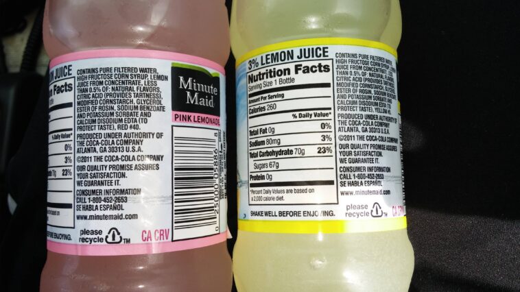 How much sugar is in Minute Maid?