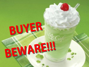 How much sugar is in a McDonald's Shamrock Shake?