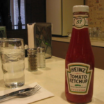 How you can quickly make the ketchup come out of the bottle?