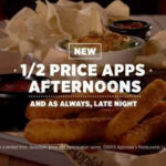Is Applebee's half price apps everyday?