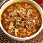 Is Carrabba's minestrone soup vegetarian?