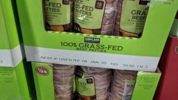 Is Costco grass fed beef patties grass finished?