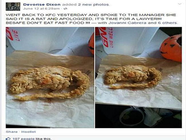 Is KFC carcinogenic?