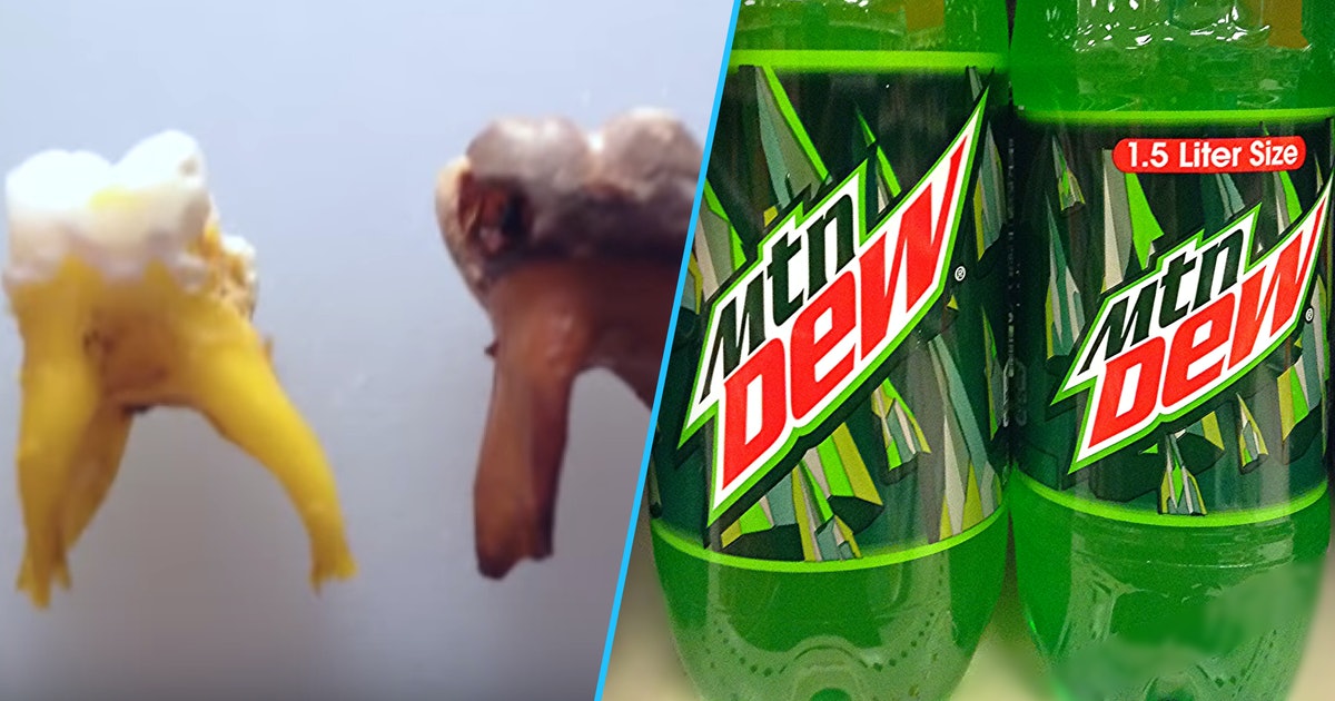 Girl Chugs Mountain Dew With Her Butt