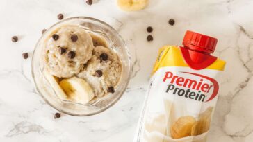 Is it OK to put ice cream in a protein shake?