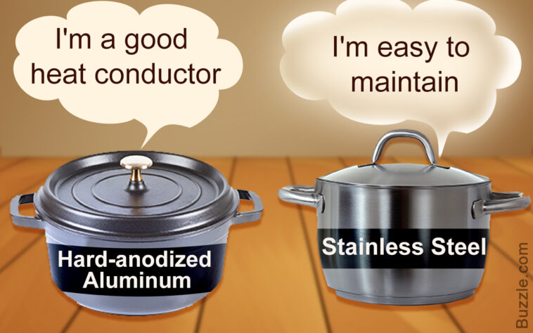 Is it better to bake on aluminum or stainless steel?