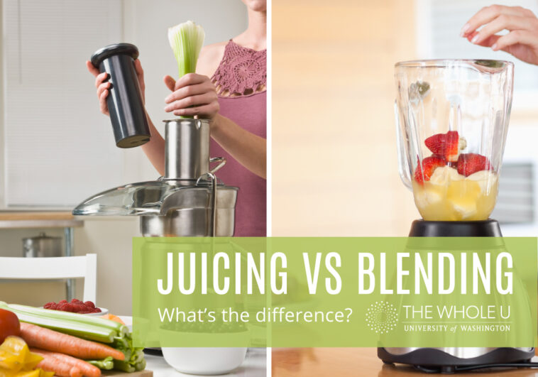Is juicing the same as blending?