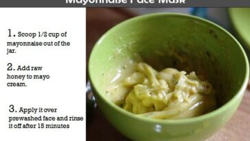 Is mayonnaise good for my face?