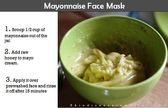 Is mayonnaise good for my face?