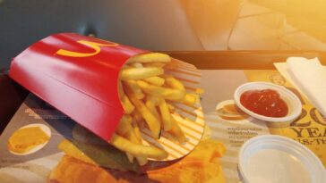 Is the flap on McDonald's fry box for ketchup?