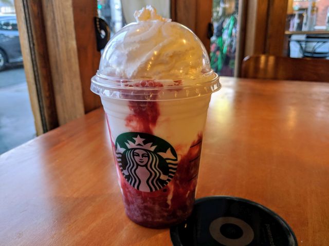Is the strawberry puree at Starbucks vegan?