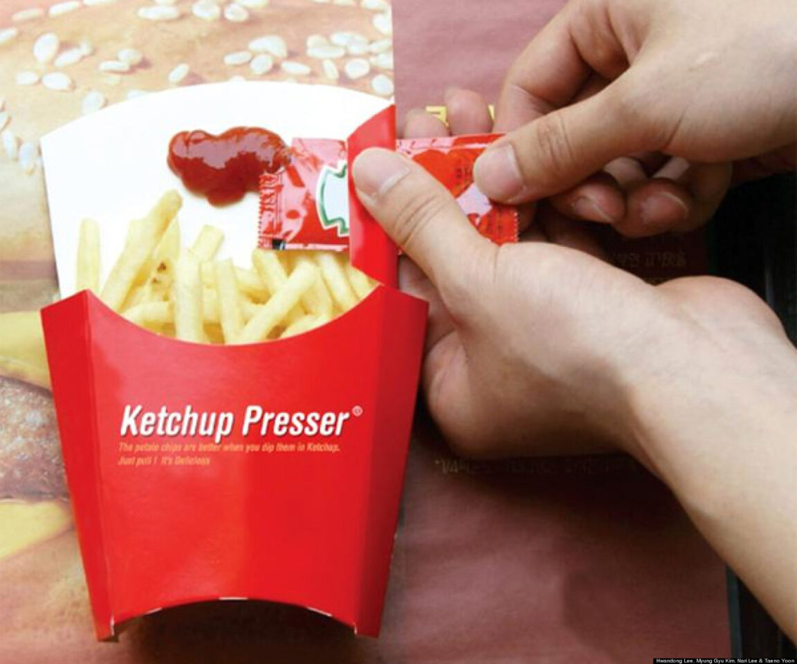 Was McDonald fry containers made for ketchup?