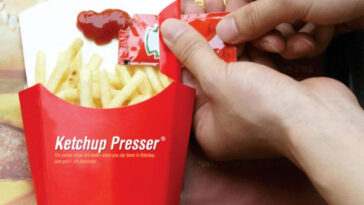 Was McDonald fry containers made for ketchup?