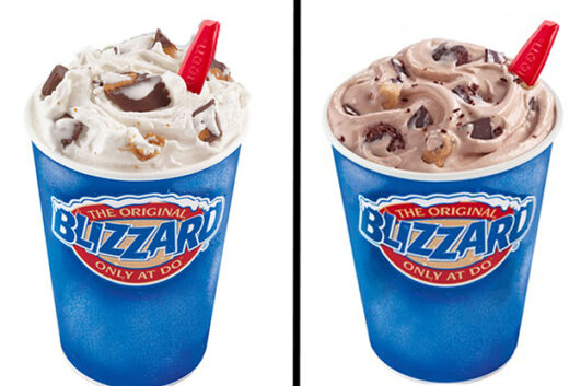 What Blizzard has the most calories?