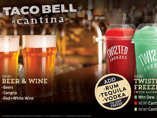 What alcoholic drinks does Taco Bell have?