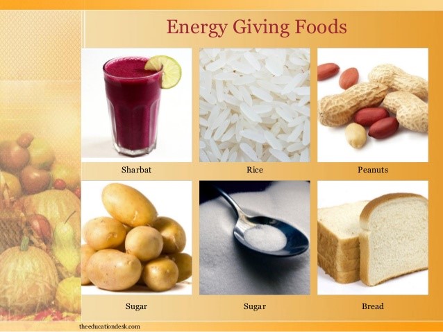 What are 5 energy foods?