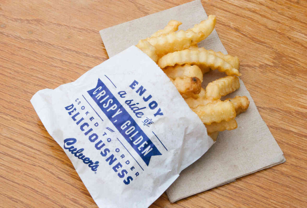 What are Culver's fries cooked in?