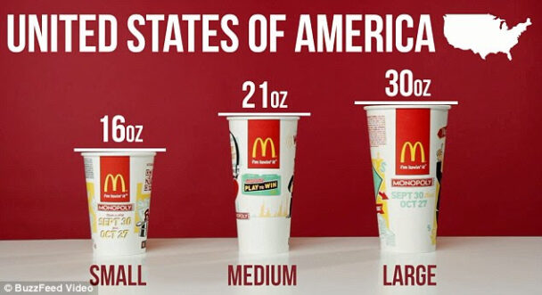 What are Mcdonalds drink sizes?