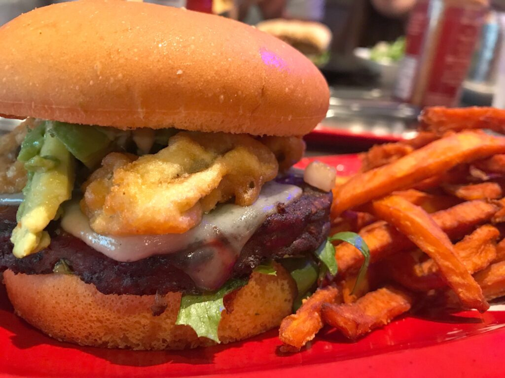 What are Red Robin veggie burgers made of?