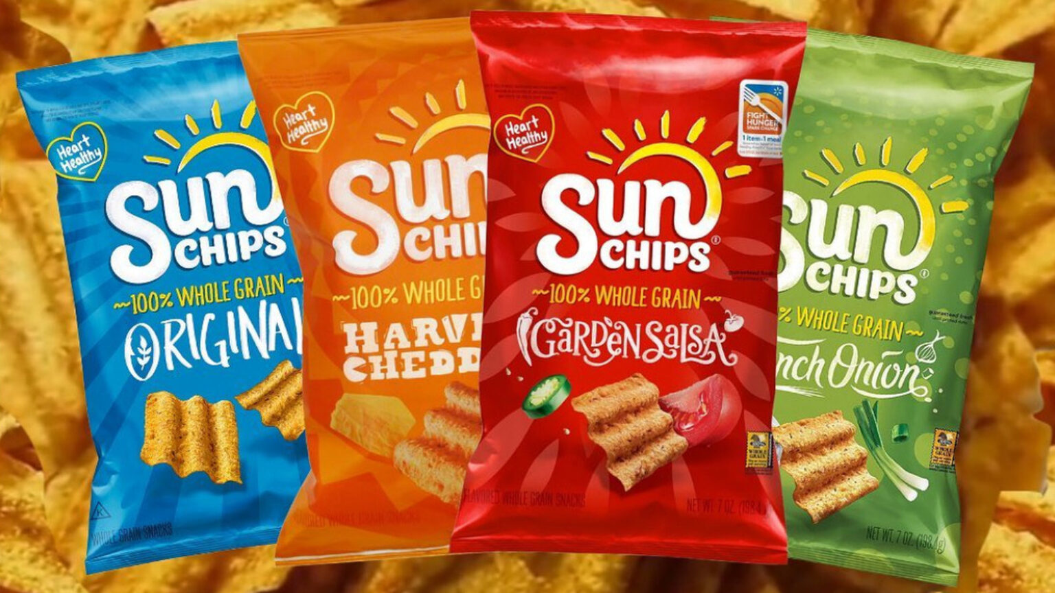 Hva er alle smakene til SunChips?
