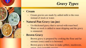 What are all the types of gravy?