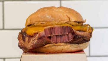 What are arbys rib sandwiches made of?