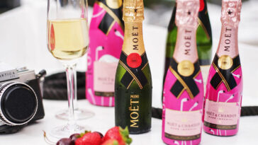 What are mini champagne bottles called?