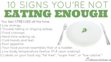 What are signs of not eating enough?
