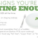 What are signs of not eating enough?