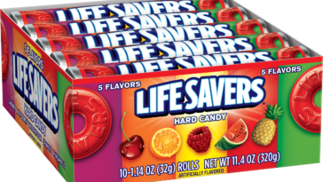 What are the 5 original lifesaver flavors?