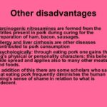 What are the disadvantages of eating pork?