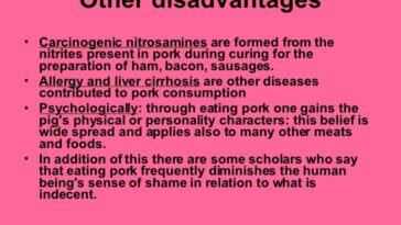 What are the disadvantages of eating pork?