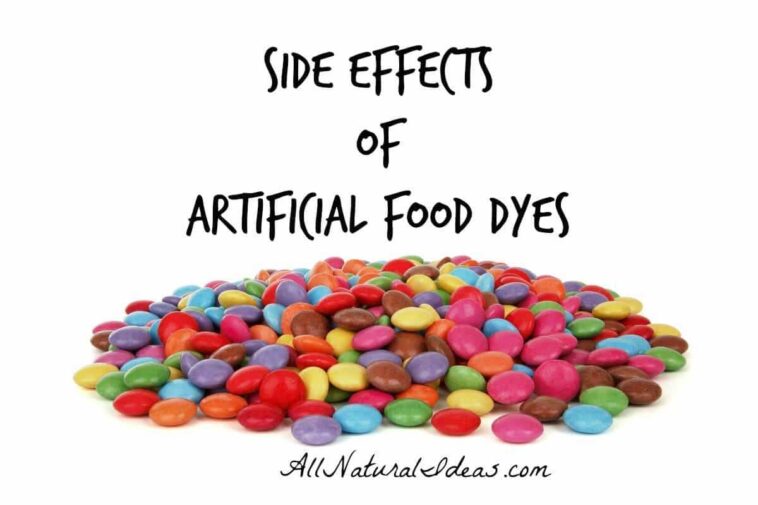 What are the side effects of red dye?