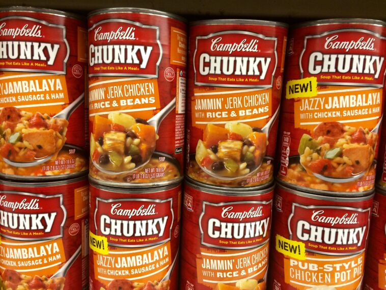 What are the top three selling Campbell's soups?