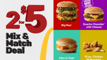 What can you get for 5 dollars at McDonald's?