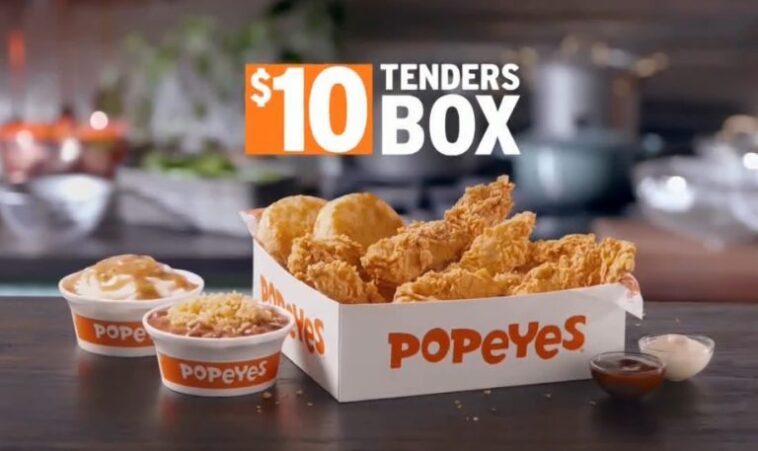 What comes in Popeyes $10 box?