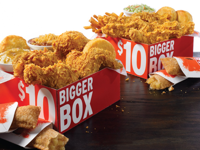 What comes in a Popeyes $10 box?