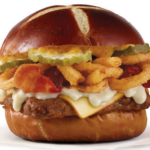 What comes on a Wendy's pretzel burger?