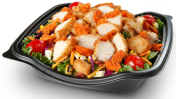 What comes on the Cobb salad at Chick-fil-A?