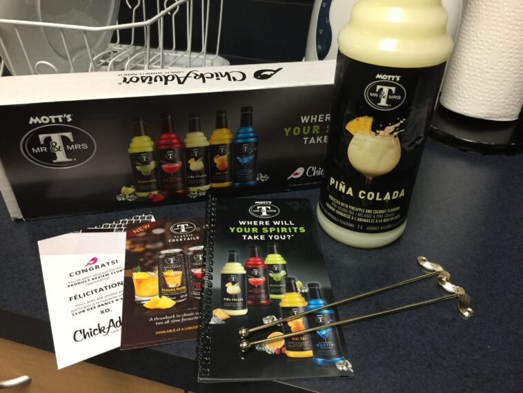 What do you add to Mr and Mrs T Pina Colada mix?