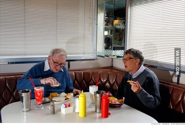 What does Bill Gates have for breakfast?