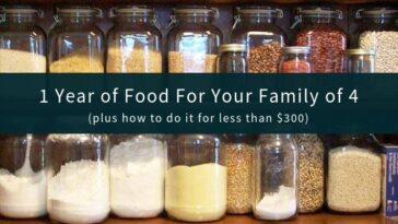 What does a 3 month supply of food look like?